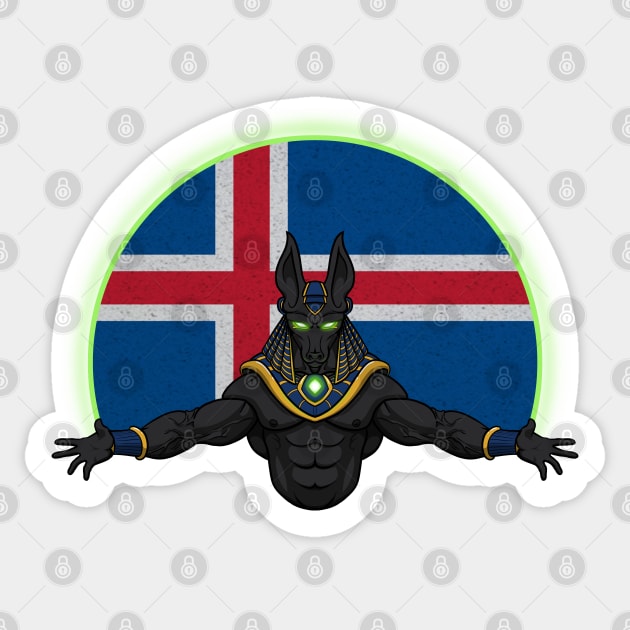 Anubis Iceland Sticker by RampArt